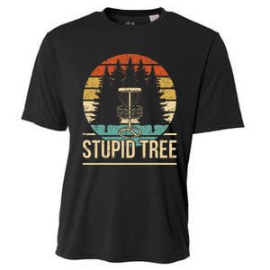 Cool Disc Golf Player Quote I Stupid Tree Cooling Performance Crew T-Shirt