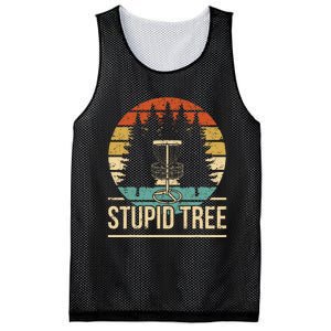 Cool Disc Golf Player Quote I Stupid Tree Mesh Reversible Basketball Jersey Tank