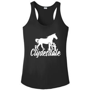 Clydesdale Draft Horse Pun Horseback Riding Meaningful Gift Ladies PosiCharge Competitor Racerback Tank