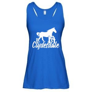 Clydesdale Draft Horse Pun Horseback Riding Meaningful Gift Ladies Essential Flowy Tank