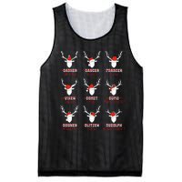 Christmas Deer Hunters All Of SantaS Reindeer Adults Mesh Reversible Basketball Jersey Tank