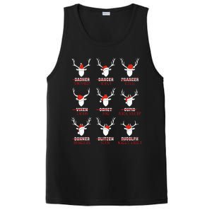 Christmas Deer Hunters All Of SantaS Reindeer Adults PosiCharge Competitor Tank