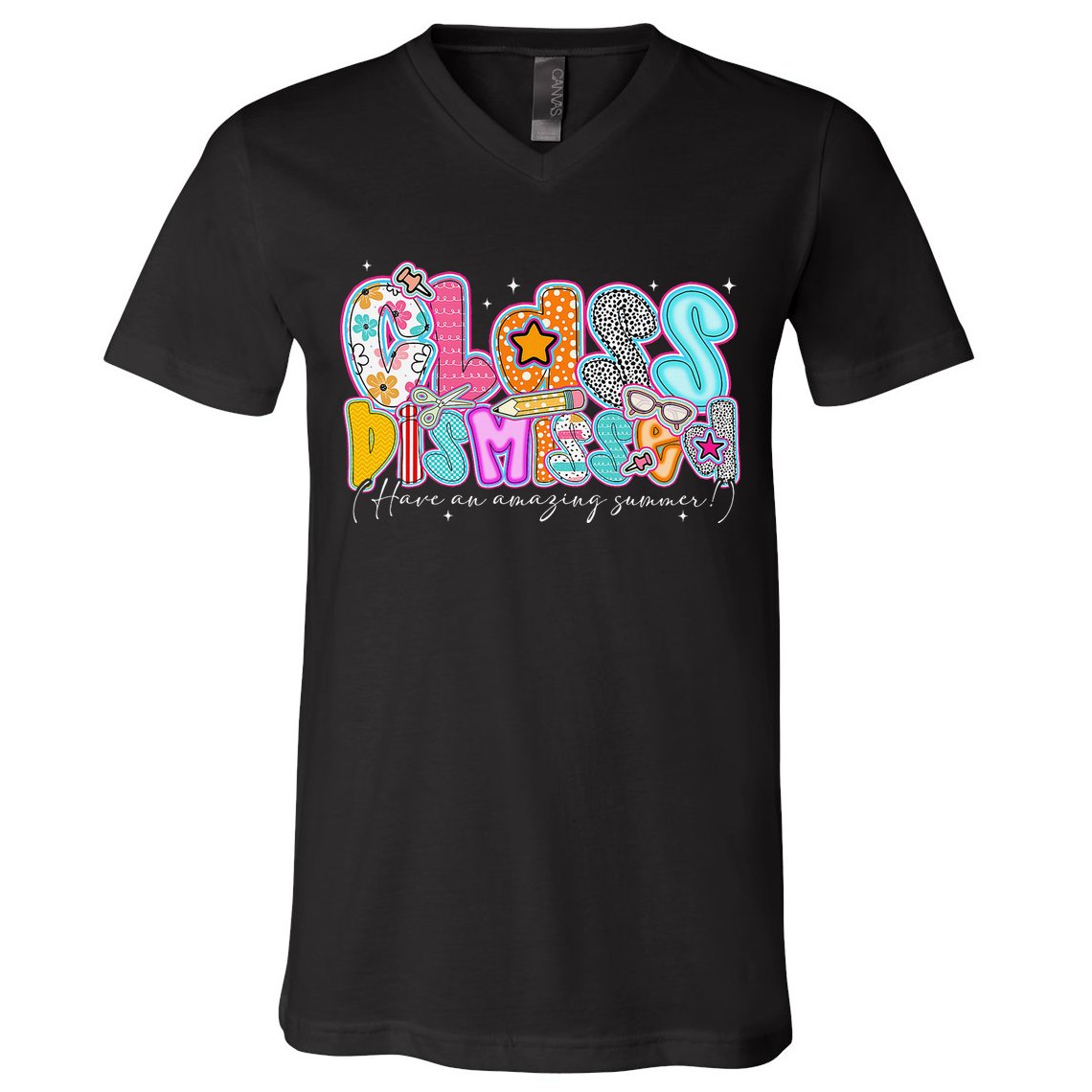 Class Dismissed Have An Amazing Summer Last Day Of School V-Neck T-Shirt