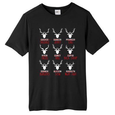 Christmas Deer Hunters All Of SantaS Reindeer Tall Fusion ChromaSoft Performance T-Shirt