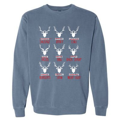 Christmas Deer Hunters All Of SantaS Reindeer Garment-Dyed Sweatshirt