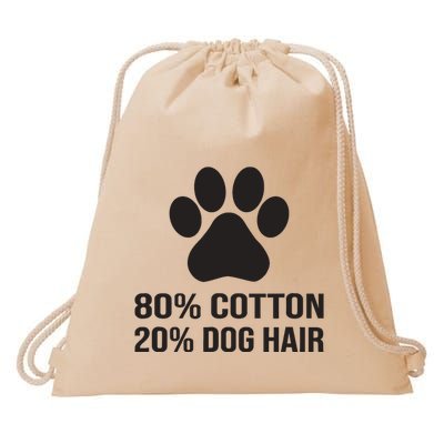 Cotton Dog Hair Funny Dog Saying Drawstring Bag