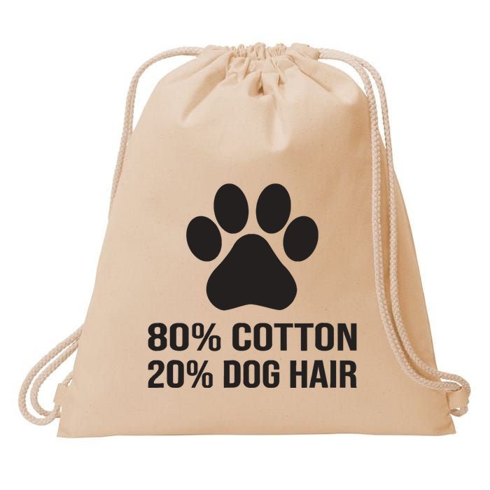 Cotton Dog Hair Funny Dog Saying Drawstring Bag