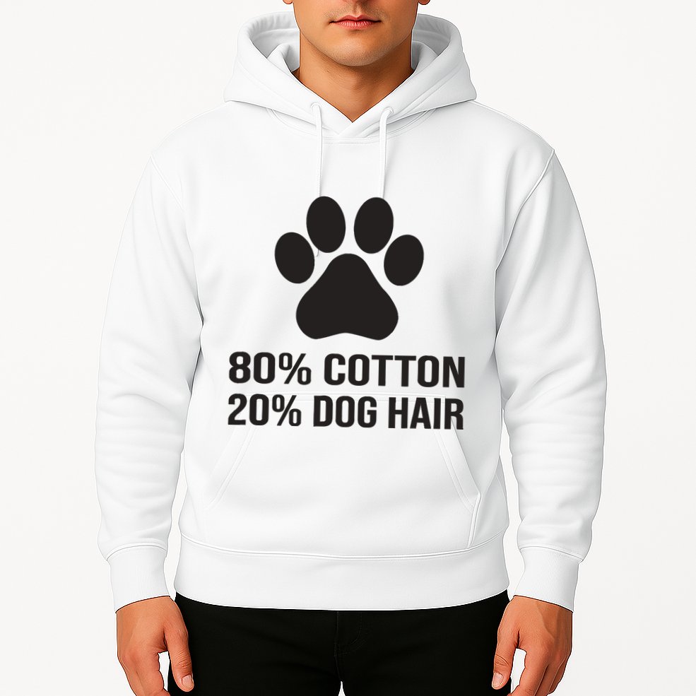 Cotton Dog Hair Funny Dog Saying Hoodie