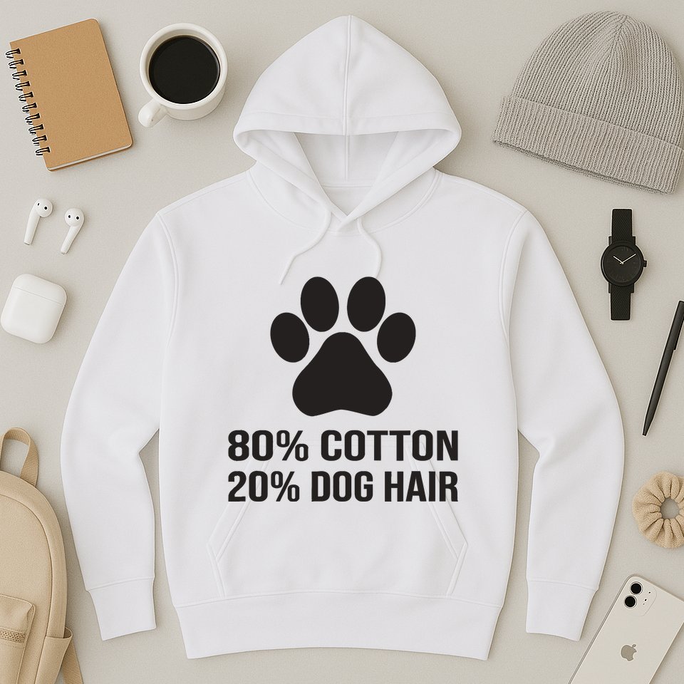 Cotton Dog Hair Funny Dog Saying Hoodie
