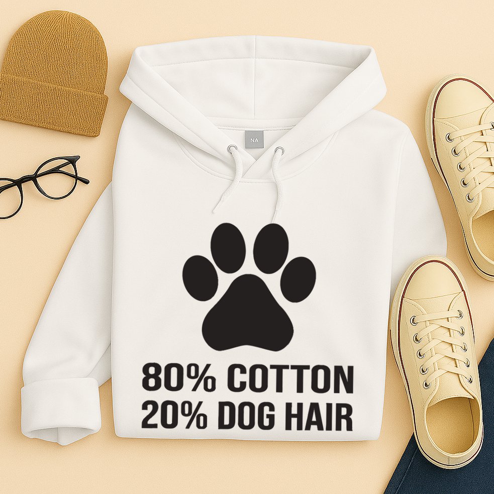 Cotton Dog Hair Funny Dog Saying Hoodie