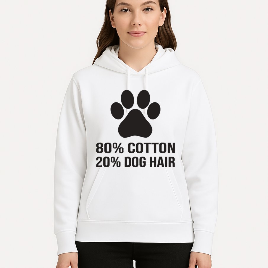Cotton Dog Hair Funny Dog Saying Hoodie