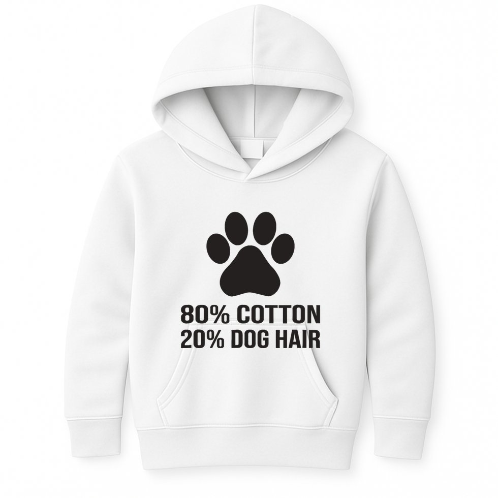 Cotton Dog Hair Funny Dog Saying Kids Hoodie