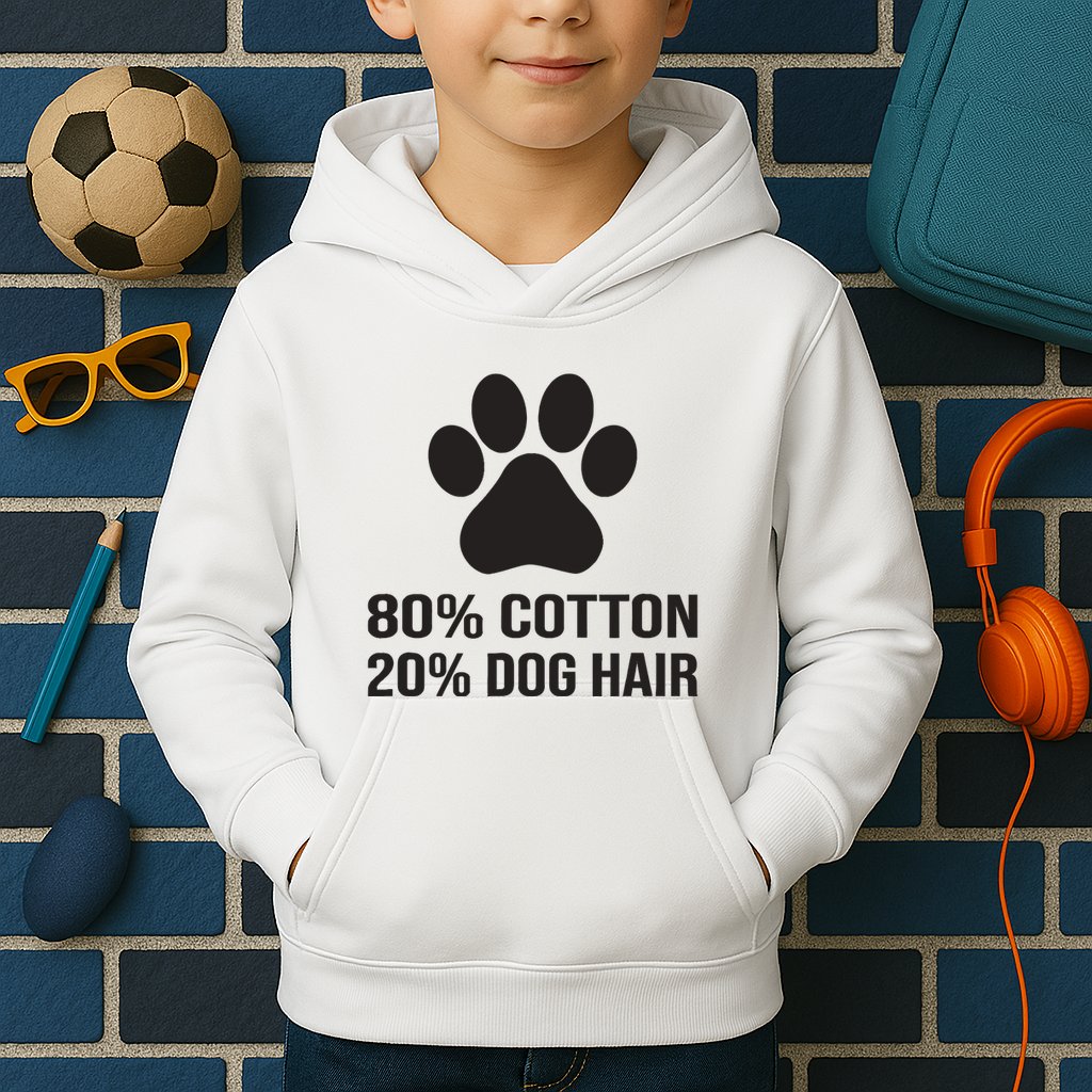 Cotton Dog Hair Funny Dog Saying Kids Hoodie