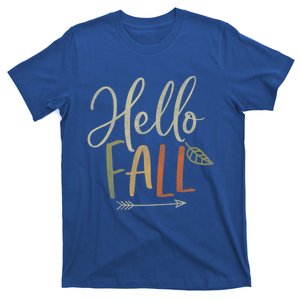 Cute Distressed Hello Fall Autumn Arrow Gift T-Shirt