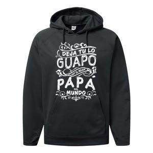 Camisa De Hombre Mejor Papa Del Mundo Para Dia Del Padre Performance Fleece Hoodie