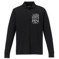 Camisa De Hombre Mejor Papa Del Mundo Para Dia Del Padre Performance Long Sleeve Polo