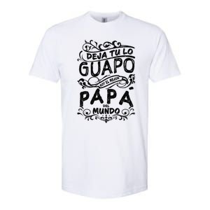 Camisa De Hombre Mejor Papa Del Mundo Para Dia Del Padre Softstyle CVC T-Shirt