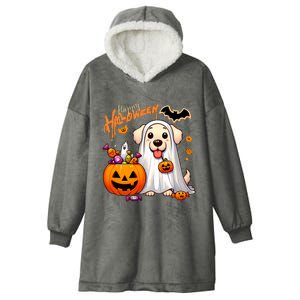 Cute Dog Happy Halloween Hooded Wearable Blanket