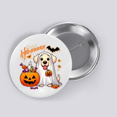 Cute Dog Happy Halloween Button