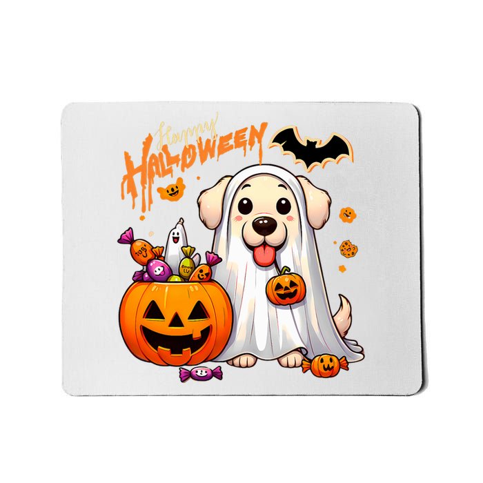 Cute Dog Happy Halloween Mousepad