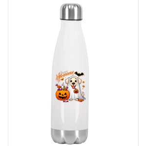 Cute Dog Happy Halloween Stainless Steel Insulated Water Bottle