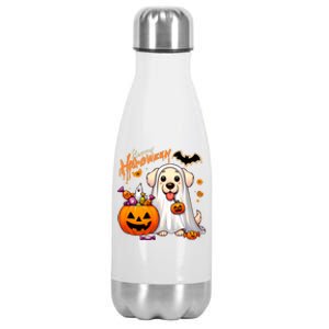 Cute Dog Happy Halloween Stainless Steel Insulated Water Bottle