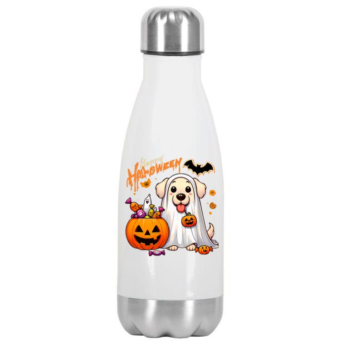 Cute Dog Happy Halloween Stainless Steel Insulated Water Bottle