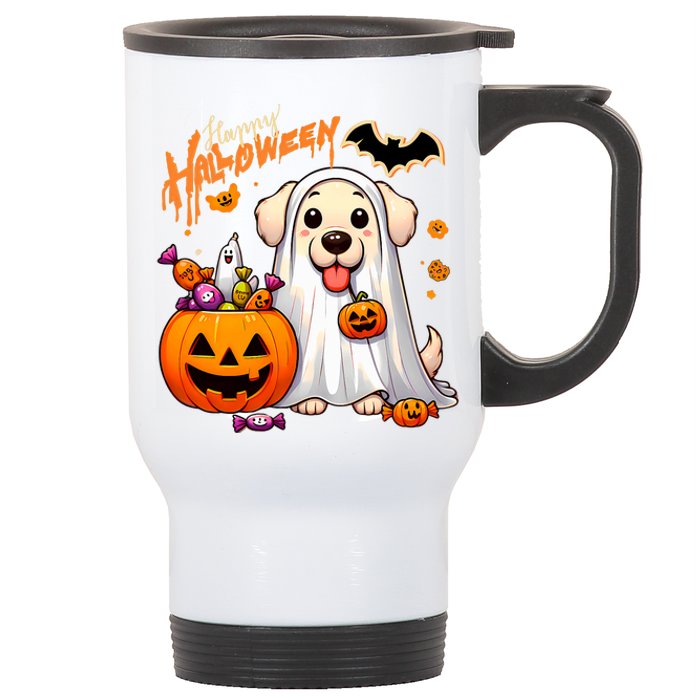 Cute Dog Happy Halloween Stainless Steel Travel Mug