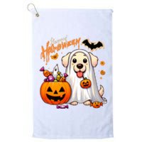 Cute Dog Happy Halloween Platinum Collection Golf Towel