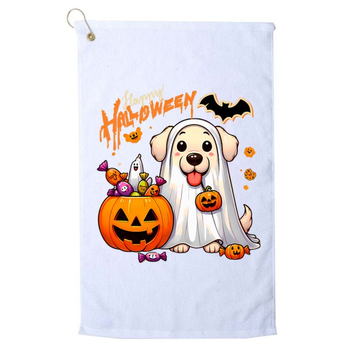 Cute Dog Happy Halloween Platinum Collection Golf Towel