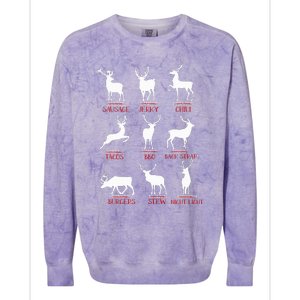 Christmas Deer Hunters All Of SantaS Reindeer Xmas Colorblast Crewneck Sweatshirt