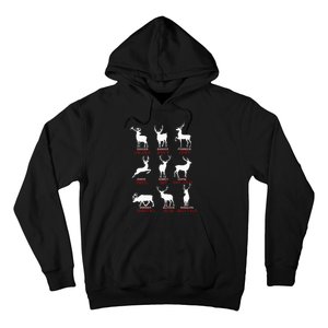 Christmas Deer Hunters All Of SantaS Reindeer Xmas Hoodie