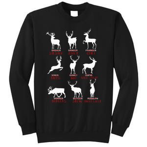 Christmas Deer Hunters All Of SantaS Reindeer Xmas Sweatshirt