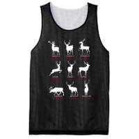 Christmas Deer Hunters All Of SantaS Reindeer Xmas Mesh Reversible Basketball Jersey Tank