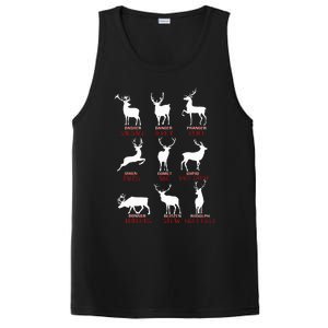 Christmas Deer Hunters All Of SantaS Reindeer Xmas PosiCharge Competitor Tank