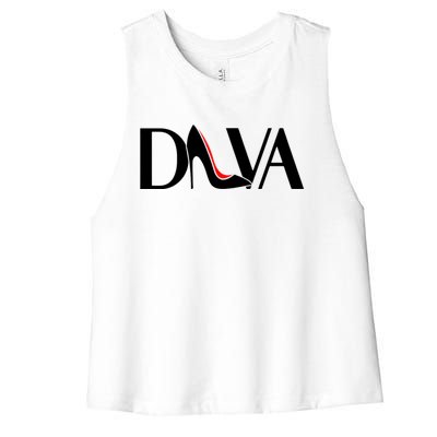 Cool Diva Heels Women's Racerback Cropped Tank