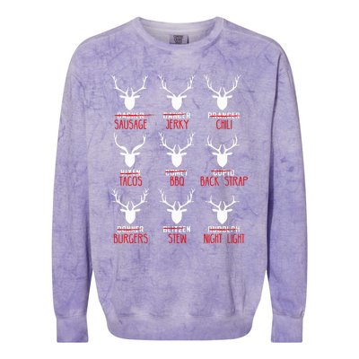 Christmas Deer Hunters All Of SantaS Reindeer Colorblast Crewneck Sweatshirt