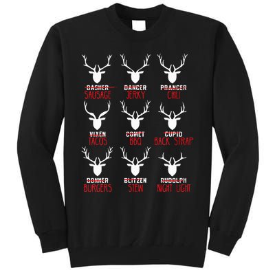 Christmas Deer Hunters All Of SantaS Reindeer Tall Sweatshirt