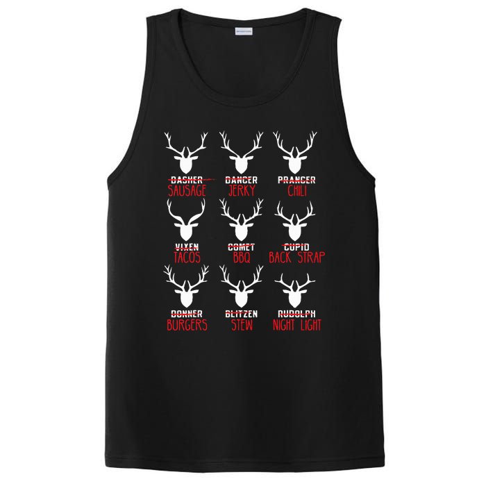 Christmas Deer Hunters All Of SantaS Reindeer PosiCharge Competitor Tank