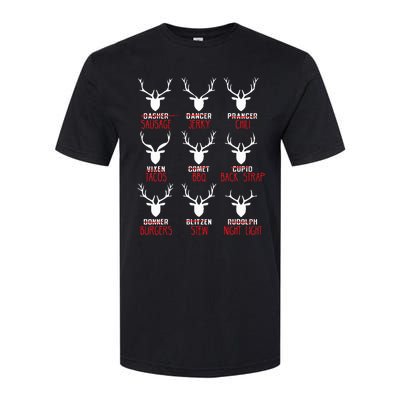 Christmas Deer Hunters All Of SantaS Reindeer Softstyle CVC T-Shirt