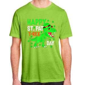 Cool Dinosaur Happy St Pat TRex Saint Patrick's Day Outfit Adult ChromaSoft Performance T-Shirt