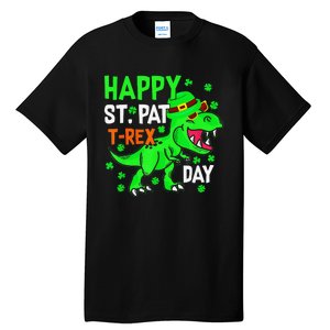 Cool Dinosaur Happy St Pat TRex Saint Patrick's Day Outfit Tall T-Shirt