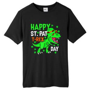 Cool Dinosaur Happy St Pat TRex Saint Patrick's Day Outfit Tall Fusion ChromaSoft Performance T-Shirt