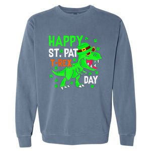 Cool Dinosaur Happy St Pat TRex Saint Patrick's Day Outfit Garment-Dyed Sweatshirt