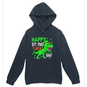 Cool Dinosaur Happy St Pat TRex Saint Patrick's Day Outfit Urban Pullover Hoodie