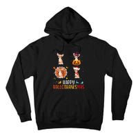 Chihuahua Dog Hallothanksmas Halloween Thanksgiving Xmas Tall Hoodie