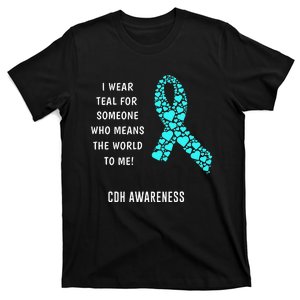 Congenital Diaphragmatic Hernia Awareness Ribbon CDH Warrior T-Shirt