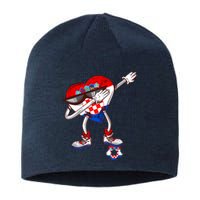 Croatia Dabbing Heart Hrvatska Soccer Team Croatia Flag Sustainable Beanie