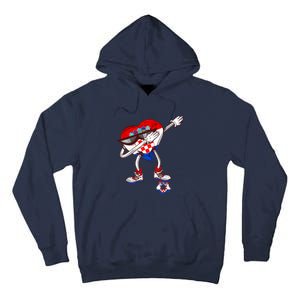 Croatia Dabbing Heart Hrvatska Soccer Team Croatia Flag Tall Hoodie