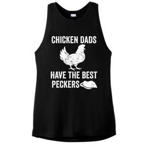 Chicken Dads Have The Best Peckers Love Chickens Father Day Cool Gift Ladies PosiCharge Tri-Blend Wicking Tank